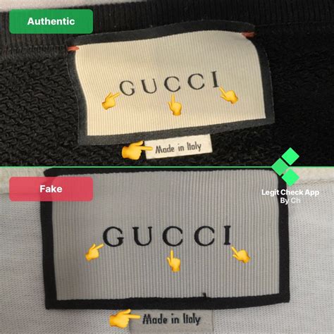 fake vs real gucci tag|authentic gucci labels.